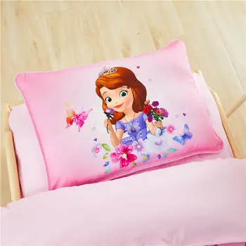 120*150 lova Disney Darželio Patalynės Komplektai rožinė Sophia Užšaldyti Vaikų Medvilnės Kūdikių Patalynės Naujas Trijų dalių Komplektas includ užpildu