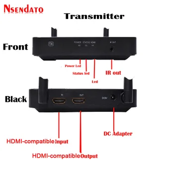 2.4 GHz/5 ghz 1080P 100m Wifi HD Wireless Audio Video Siuntėjas Siųstuvas, Imtuvo Extender Paramos HDCP1.4 HDTV 3D Projektorius