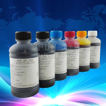 6*250ML Buteliuose Dye Ink Specializuojasi HP72 Designjet T1100/T1100ps/T1100MFP/T610/T620/T770/T1120 /T1200/T790/T1300