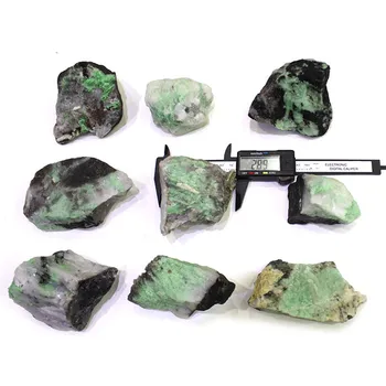 Didmeninė gamtinių smaragdas akmuo kristalas mineralinių pavyzdys