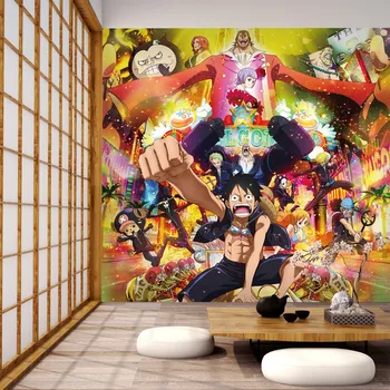 [Lipnios] 3D Vieno Gabalo Aukso Miesto 3 Japonija, Anime, tapetų Sienos freskos Spausdinti Decal Sienų Freskomis