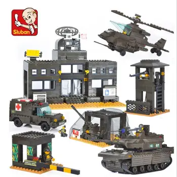Modelių kūrimo rinkinys, suderinamas su L karinės Armijos būstinės 3D blokai Švietimo modelio kūrimą žaislai hobbie 7100