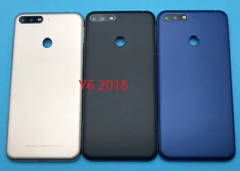 Naujas Y6 2018 Baterijos Dangtelis Huawei Y6 2018/Y6 Premjero 2018 Telefono Atgal Galinis Korpusas Case Cover Dangtis