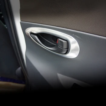 Toyota Vios/Yaris sedanas 2016 ABS Matinių vidinių durų Bowl gynėjas rėmo Priedai viršutinė apdaila 4pcs