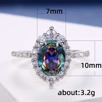 USTAR Spalva Kubinis Cirkonis moterų žiedai, sužadėtuvių, vestuvių papuošalai blizga CZ kristalai Širdies žiedai moterų anel bijoux